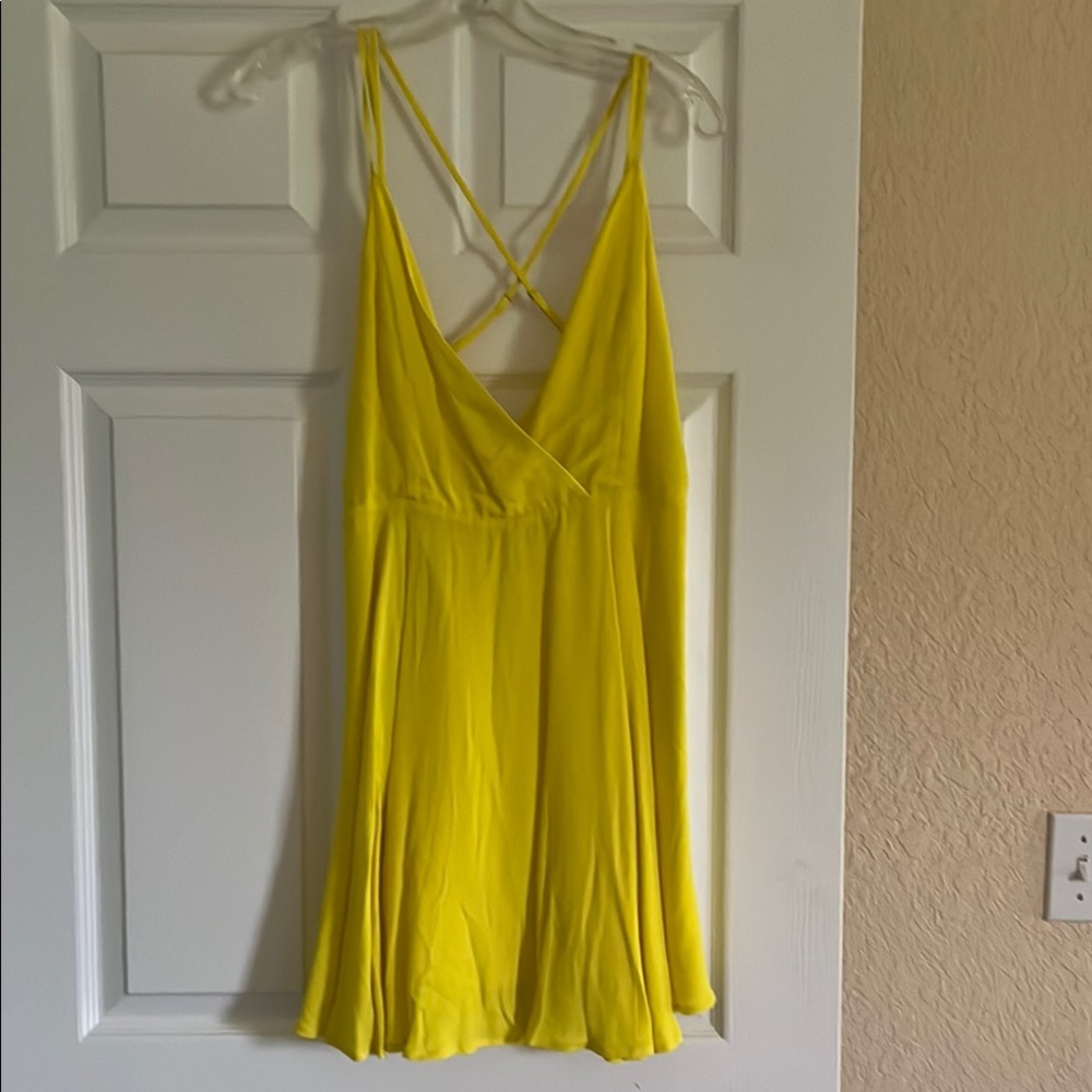Closing Closet- Vibrant Yellow summer dress